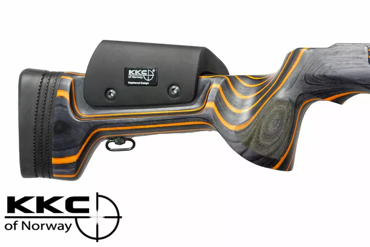 KKC Tikka T3 musta/oranssi oikeakätinen - Tukit - 3974323731545 - 1