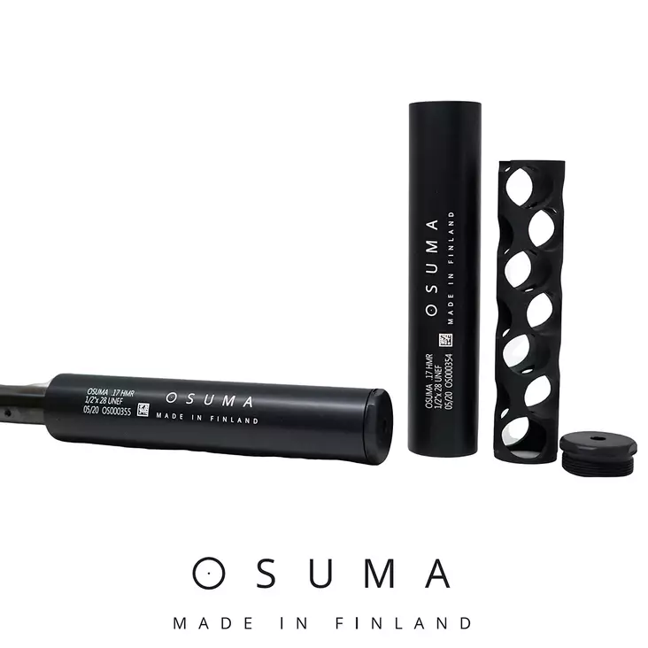 Osuma Äänenvaimenin .17 HMR 1/2"X28 UNF - Äänenvaimentimet - 1232131321225 - 1