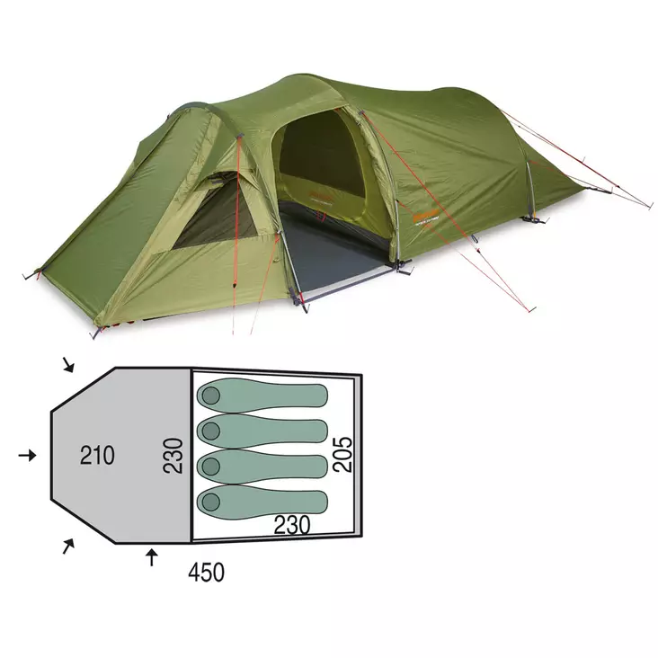 Pinguin Storm 4 Duralu - Kolmen hengen teltat - 8592638147445 - 1