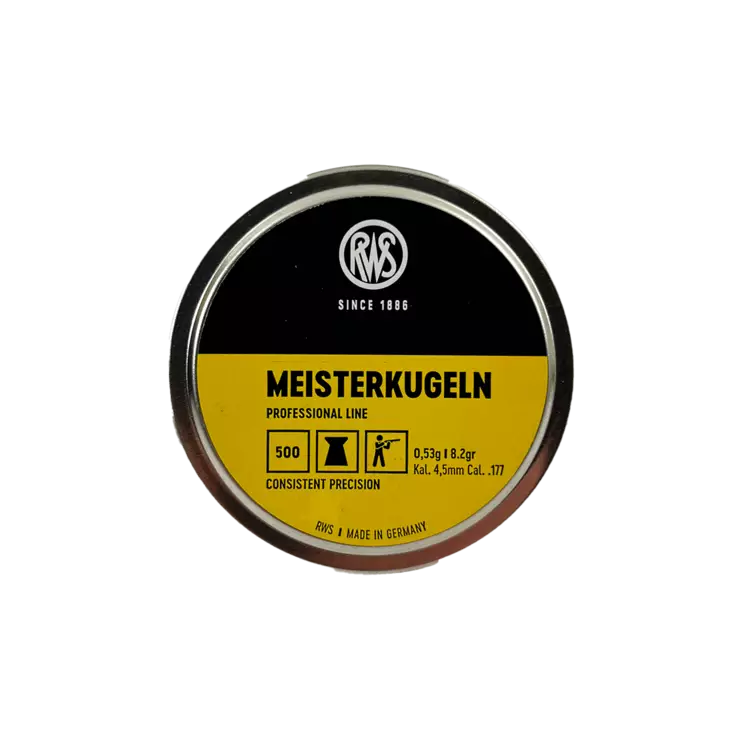 RWS Meisterkugeln 4,50mm 0,53g 500kpl ilmakiväärin panos - Ammunition för luftvapen - 4000294135965 - 1