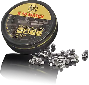 RWS R-10 Match 0,53g 4,49mm 500kpl - Ammunition för luftvapen - 4000294137365 - 1