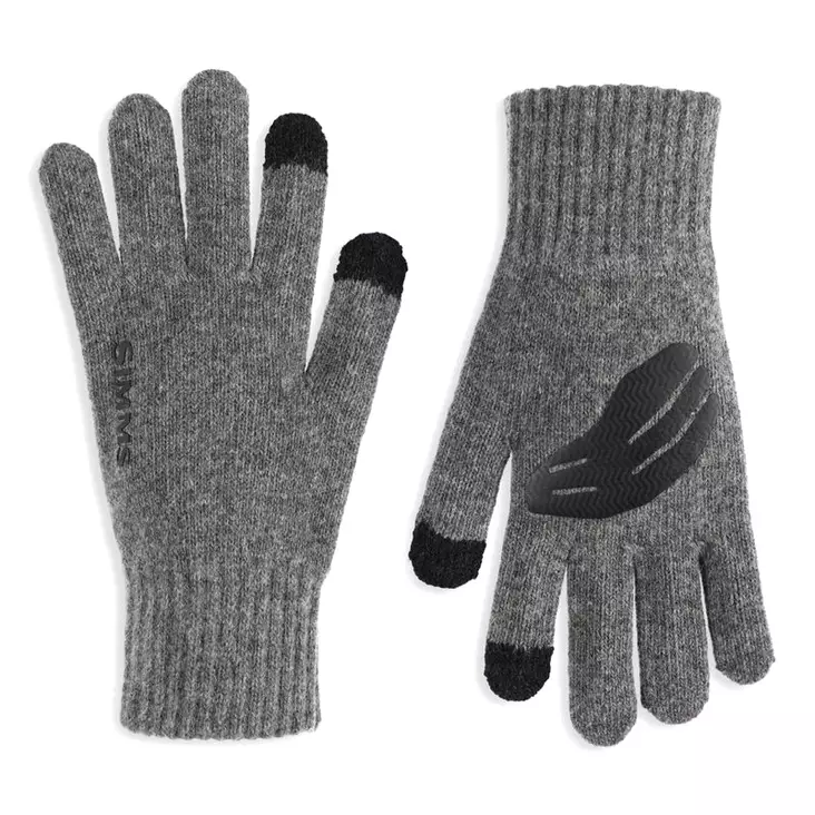 Simms Wool Full Finger Glove Steel S/M - Käsineet - 694264580905 - 1