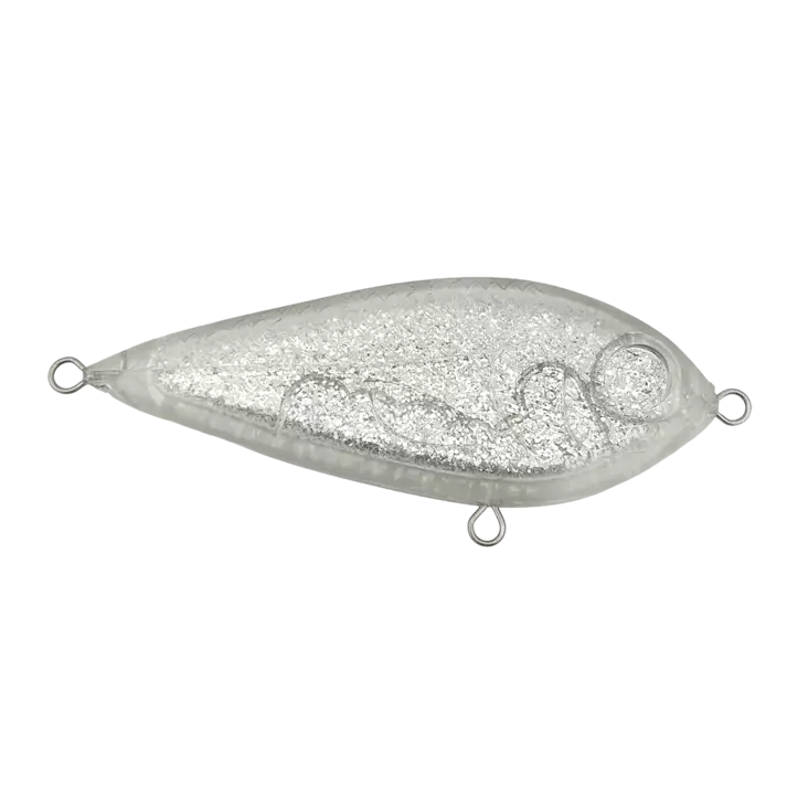 Svarzonker Squarepusher Swim 12,5cm Silver Glitter - Vieheaihiot - 7340031027205 - 1