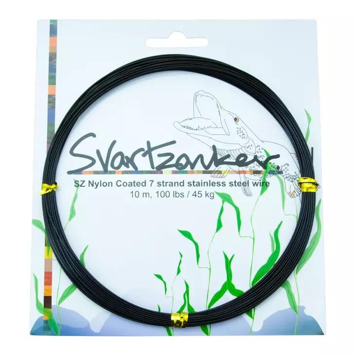 SZ Nylon coated wire stanless steel 7 strand 10m 20lbs/9kg - Perukesiimat ja holkit - 7340031018425 - 1