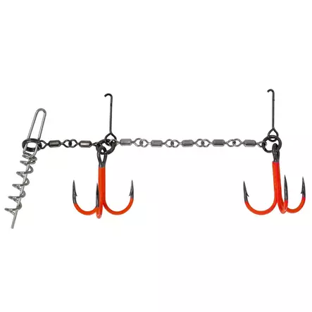 VMC UV Double Pike Chain XL 3/0 UV Orange - Riggar och och småplock för gäddjiggar - 3422993072166 - 1