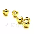 Ikon 2,5mm gold slotted diamond tungsten beads 20pc - Perhokuulat - 6430077070516 - 2