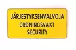 Järjestyksenvalvojan Tunnus Neulakiinnitys - Vartijan pientarvikkeet - 3964234982686 - 1