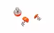 Svartzonker Screw-in Dots 11,7Ø 2,7 g Fl.Orange Lead 3kpl - Riggar och och småplock för gäddjiggar - 7340031000826 - 1