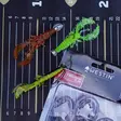 Westin CreCraw Slim 5,5cm 1,5g 6pcs Black Chartreuse - Softbaits - 5707549514276 - 2