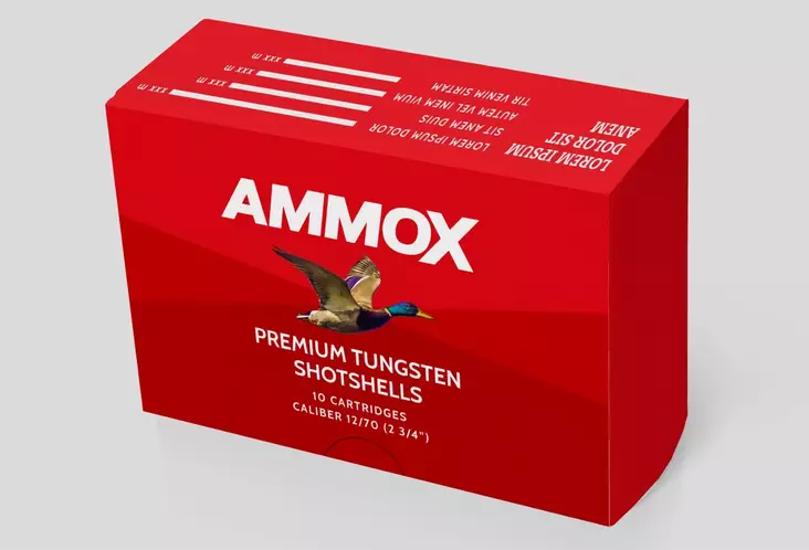 AmmoX Premium Tungsten 12/70 24g 2,25mm - Kaliiperi 12/70 - 45454561236836 - 1