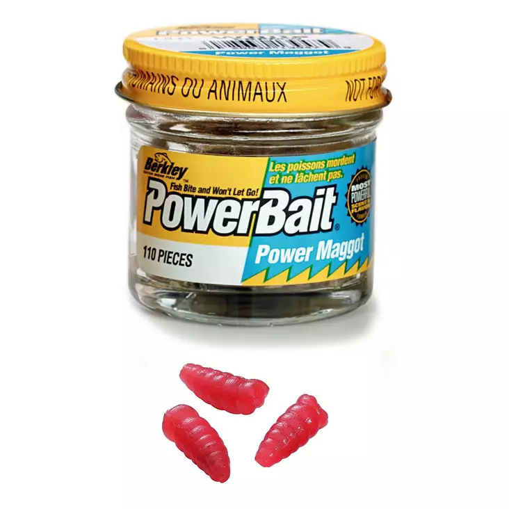 Berkley Power Bait Maggot 110pcs Red - Syötit - 028632139486 - 1