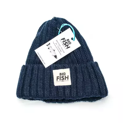 Big Fish Beanie Navy Blue - Mössor - 7340031009676 - 1