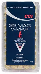 CCI 22 WMR V-Max 50kpl - 22 WMR - 076683000736 - 1