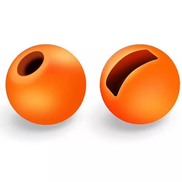 Fasna Slotted Tungsten Beads Fluo Orange 2,5mm - Perhokuulat - 8720959501596 - 1