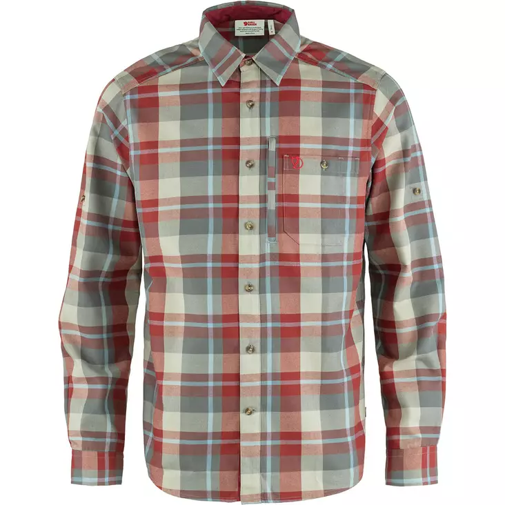 Fjällräven Fjällglim Shirt Red Oak/Basalt M - Kauluspaidat - 7323450730826 - 1