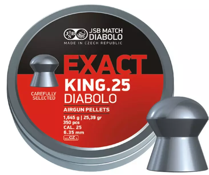 JSB Exact 6,35mm King 1,645g 150kpl - Ammunition för luftvapen - 8594180450646 - 1