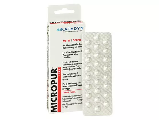 Katadyn Micropur Forte MF1T Vedenpuhdistustabletti - Vattenrening - 7612013136626 - 1