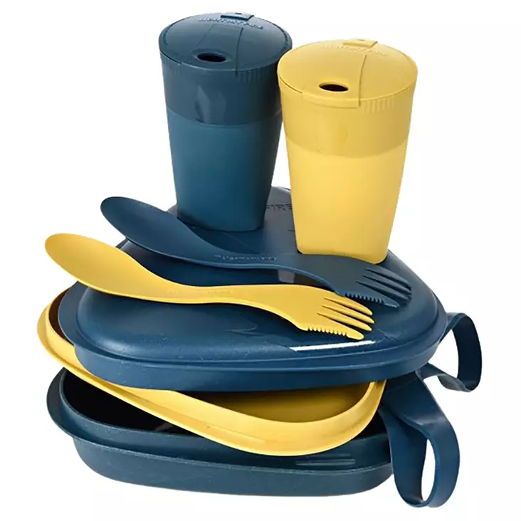 Light My Fire Pack´N Eat Kit Bio Musty Yellow/Hazy Blue - Kåsor, koppar och muggar - 7331423011896 - 1