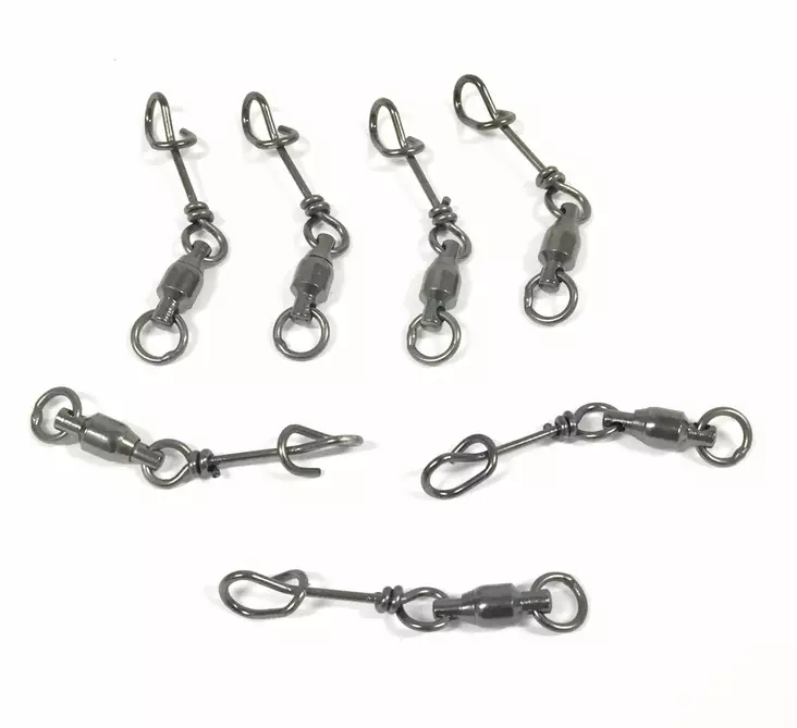 Mustad Fastach Clip with BB 1.2 28kg 8kpl - Lukot ja leikarit - 023534455726 - 1