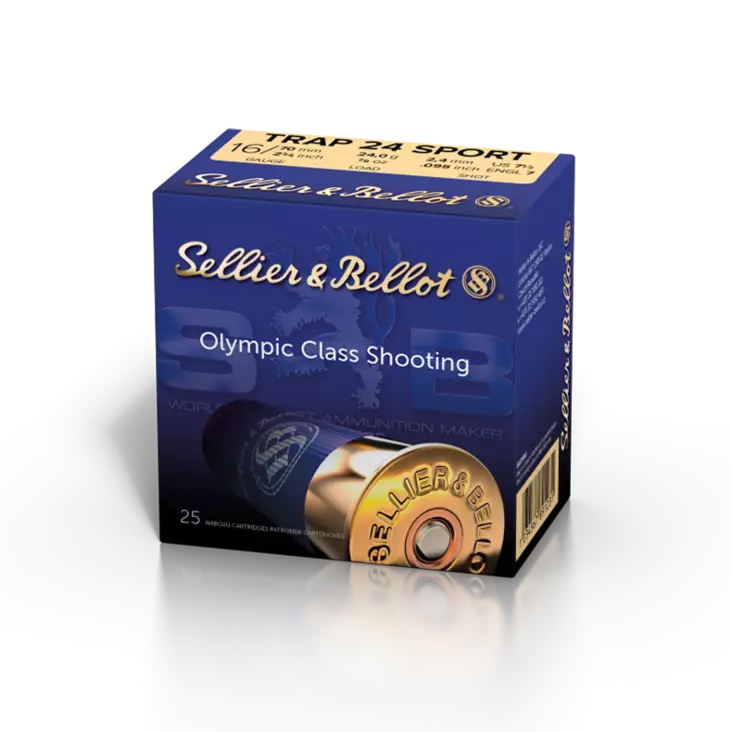 Sellier & Bellot 16/70 Trap 24g 2,40mm - Kaliber 16 - 8590690033126 - 1