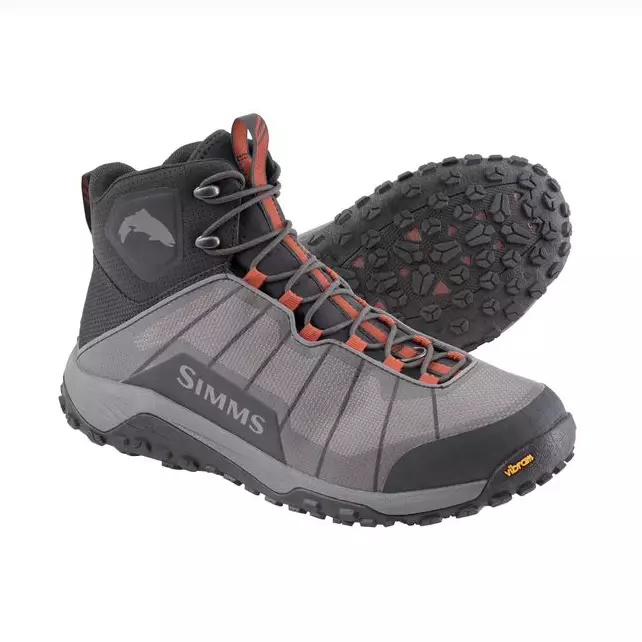 Simms Flyweight Boot Vibram Steel Grey 12 - Kahluukengät - 694264443606 - 1