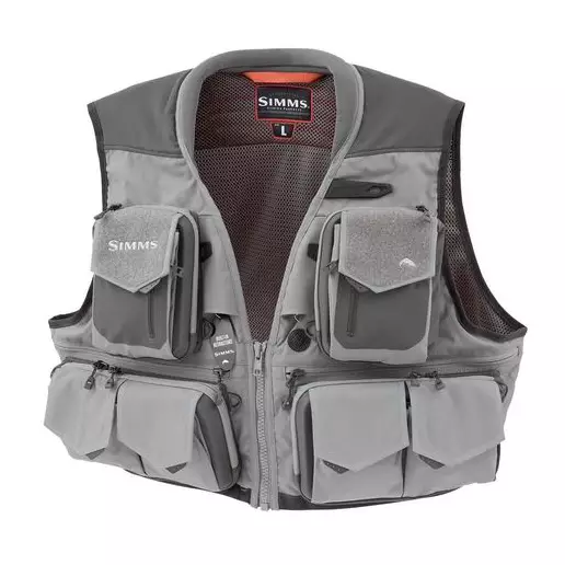 Simms G3 Guide Vest Steel M - Perhokalastuslaukut, liivit ja vyöt - 694264398036 - 1