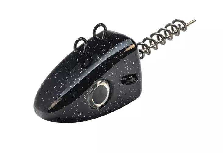 Svartzonker Deep sea McRubber Screw in heads 200g Black and Glitter - Beten för havsfiske - 7340031006026 - 1