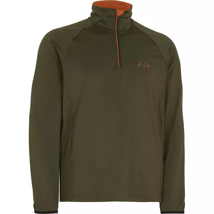 Swedteam Ridge Antibite Sweater Half-Zip Forest Green S - Metsästysvaatteet - 7330144029036 - 1