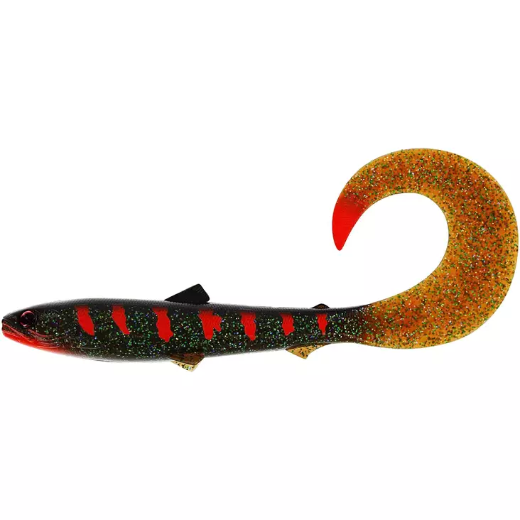 Westin Bullteez Curltail 27cm 103g Motoroil Blood - Gäddjiggar - 5707549482896 - 0