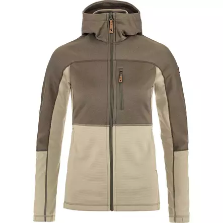 Abisko Trail Fleece W L Fossil-Suedue Brown - Fleecetröjor och munktröjor - 7323451159107 - 1