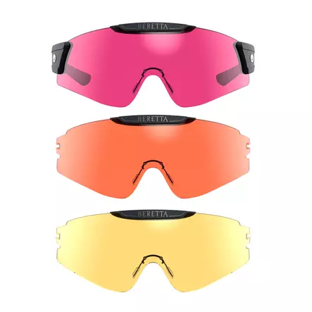 Beretta InterMask Shooters Safety Glasses (Yellow/Magenta/Orange) - Kuulosuojaimet ja suojalasit - 8051832689477 - 1