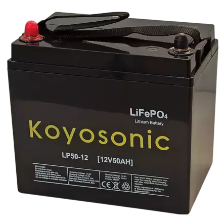 Koyosonic LiFePO4 12V 50Ah (640Wh) LP-50 - Veneakut ja laturit - 454545612373847 - 1