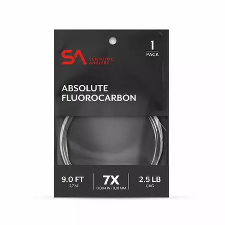 Scientific Anglers Absolute Fluorocarbon Leader 9´ 1X (0,25mm) - Perhokalastus perukesiimat - 840309134897 - 1