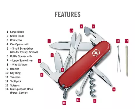 Victorinox Climber Red - Victorinox - 7611160100207 - 2