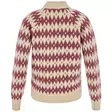 Fjällräven Jacquard Knit W L Light Beige/Mesa Purple - Wool Sweaters and Knitwear - 7323451203657 - 2