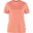 Fjällräven Striped T-shirt W Cotton Sky/Poppy Fields XS - T-Paidat - 7323450751517 - 1