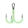 Fladen Treble Hook Glow 5pcs 5/0 - Heittokalastus koukut - 7392080001507 - 1