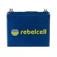 Rebelcell Li-Ion akku, 12V50A (632 Wh). Paino n. 3,9kg. Jännite/varausnäyttö - Veneakut ja laturit - 7106623691977 - 2