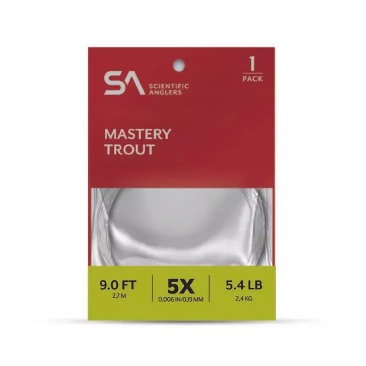 SA Mastery Trout Leader 9' 0X 0,28mm - Färdiga tafsar - 840309145947 - 1