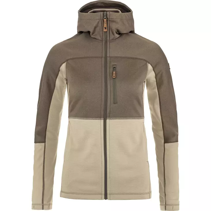 Abisko Trail Fleece W L Fossil-Suedue Brown - Fleecetröjor och munktröjor - 7323451159107 - 1