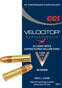 CCI .22LR Velocitor 2,6g 50kpl - .22LR - 076683000477 - 1