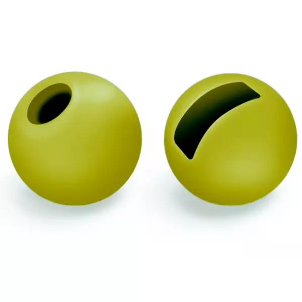 Fasna Slotted Tungsten Beads Olive 2,5mm - Perhokuulat - 8720261730387 - 1