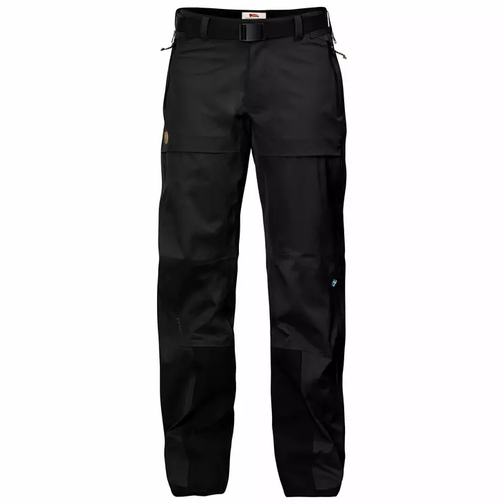 Fjällräven Keb Eco-Shell Trousers W Black L - Naisten Fjällräven housut - 7323450160067 - 1