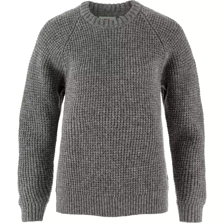 Fjällräven Övik Waffle Knit W Grey S - Villapaidat ja neuleet - 7323451109607 - 1