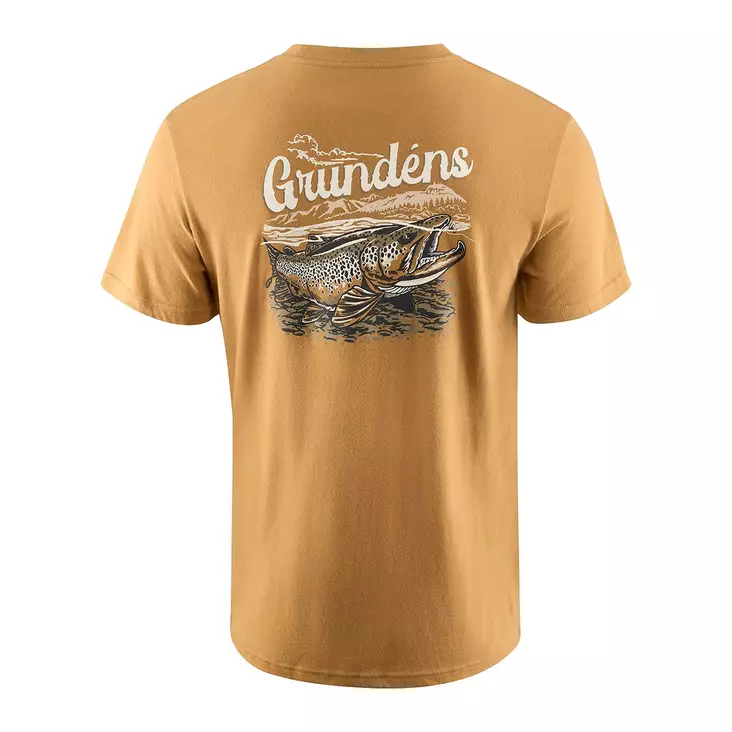Grundéns Leroy Brown SS T-Shirt M Whiskey - T-Paidat - 0840316335867 - 1