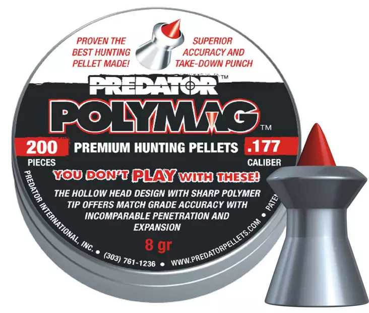 JSB Predator Polymag 4,5mm 200kpl - Ammunition för luftvapen - 8594180450707 - 1