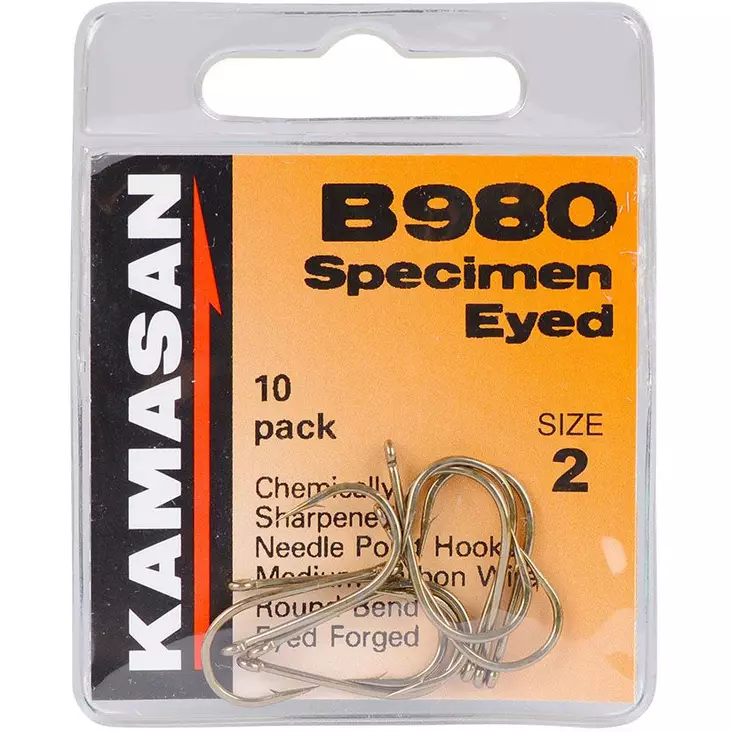 Kamasan B980 Specimen Eyed 4 10kpl - Ongenkoukut - 5055496800707 - 1