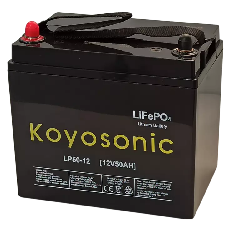 Koyosonic LiFePO4 12V 50Ah (640Wh) LP-50 - Veneakut ja laturit - 454545612373847 - 1
