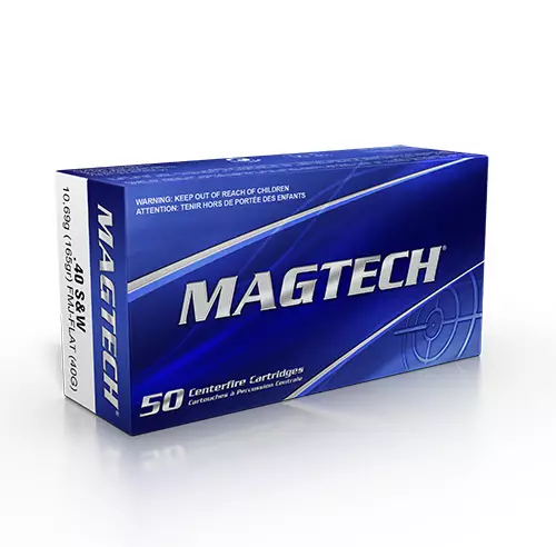 Magtech .40 S&W Flat FMJ 11,66g 50kpl - Pistoolinpatruunat muut kaliiperit - 7891798042937 - 1