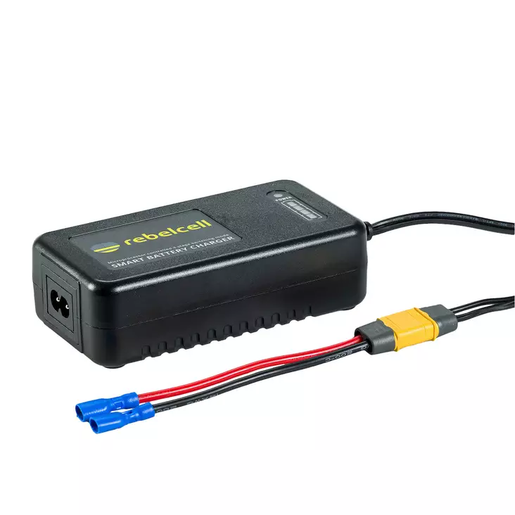 Rebelcell Laturi Rebelcell Li-Ion akulle 12.6V4A. Max 18ah - Veneakut ja laturit - 8720964630137 - 1